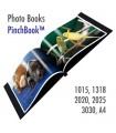 PinchBook - Album Photo à pince (Tissu Noir) A4 à l'italienne sans fenêtre