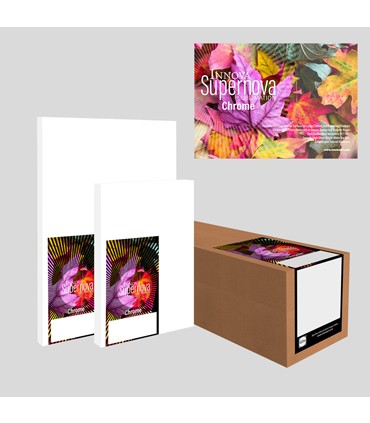 ISN160 - Supernova Chrome White Glossy Film Sublimation : A4 (50 sheets)